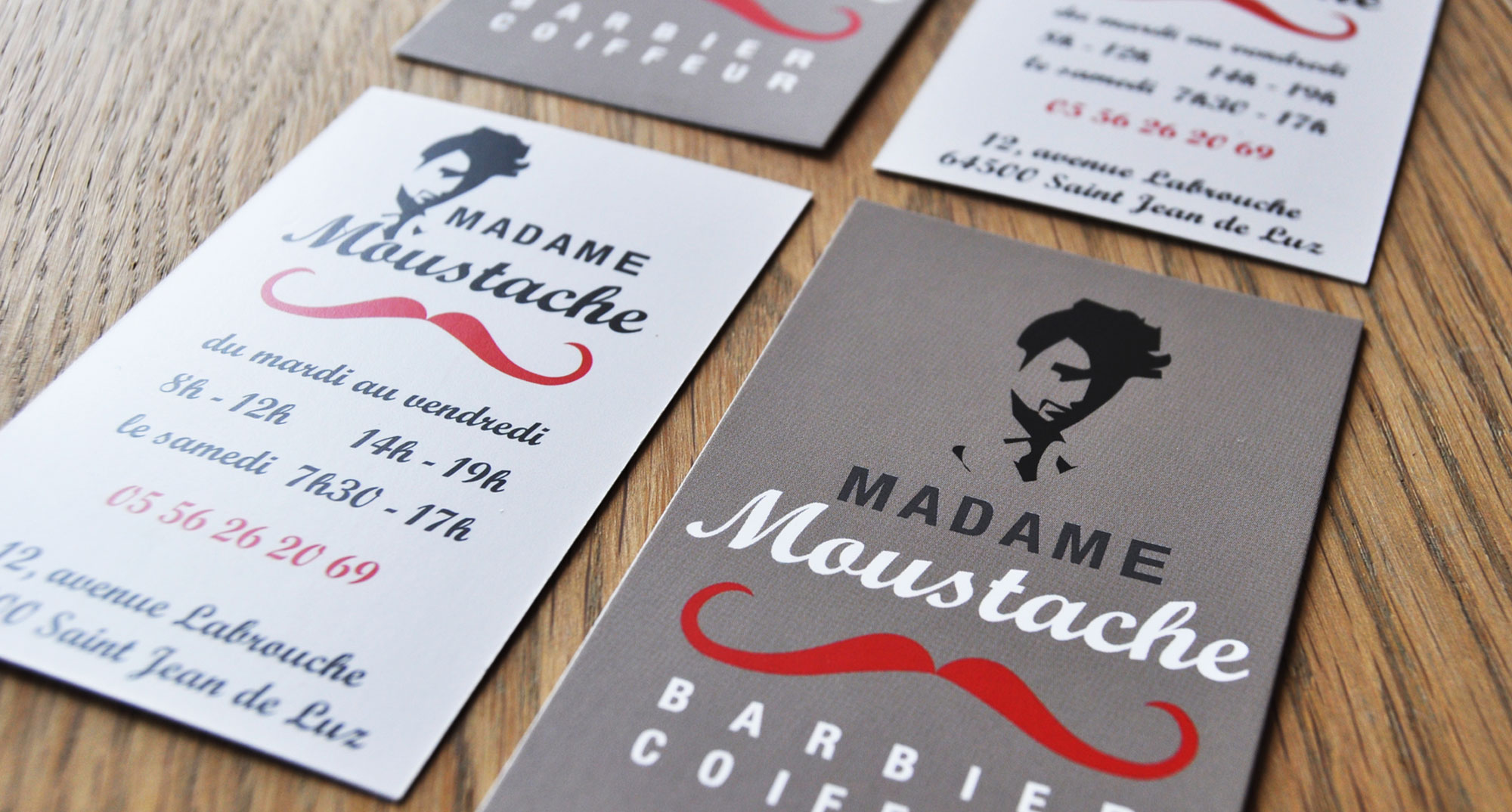 carte de visite madame moustache