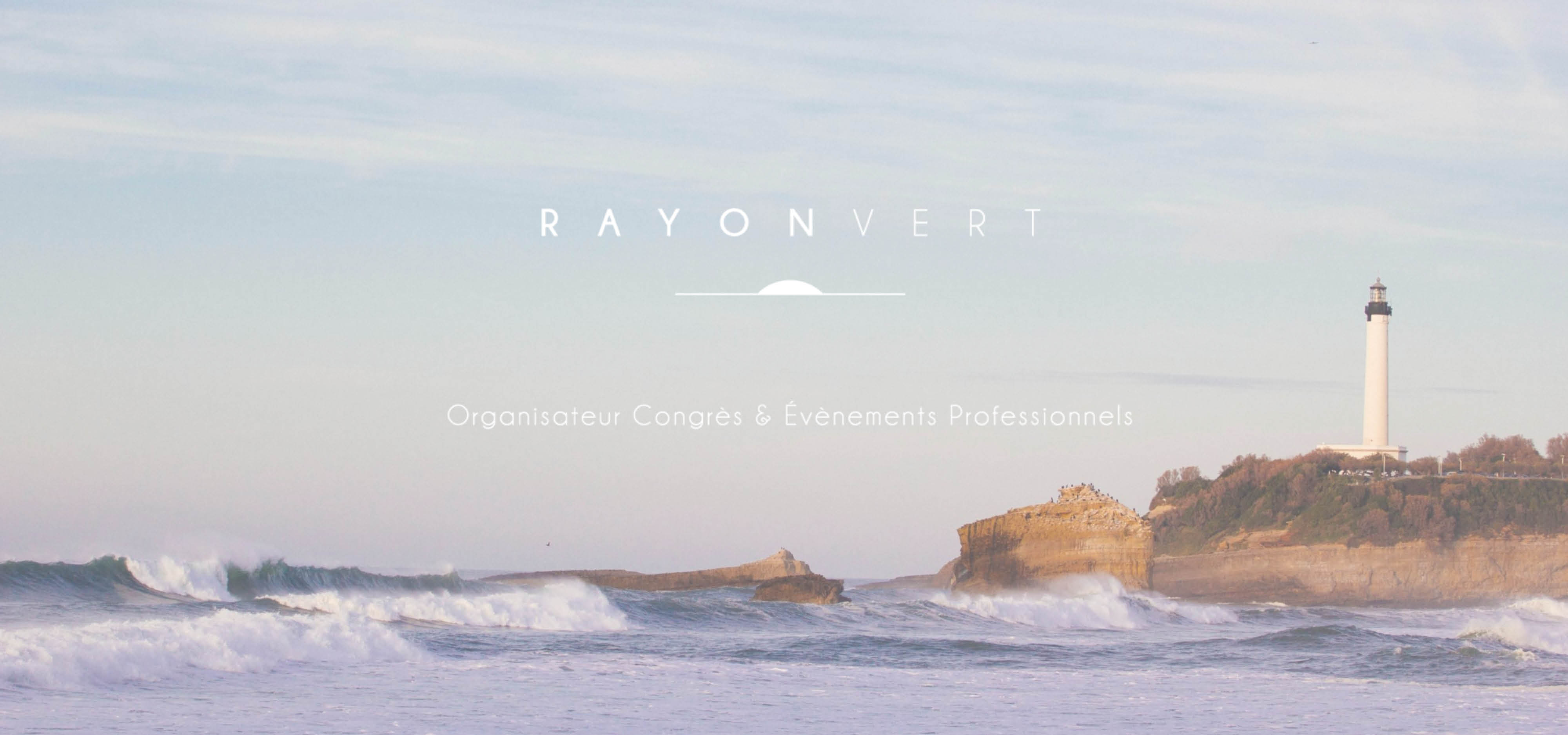 Création logo et identité visuelle agence evenementielle Rayon Vert