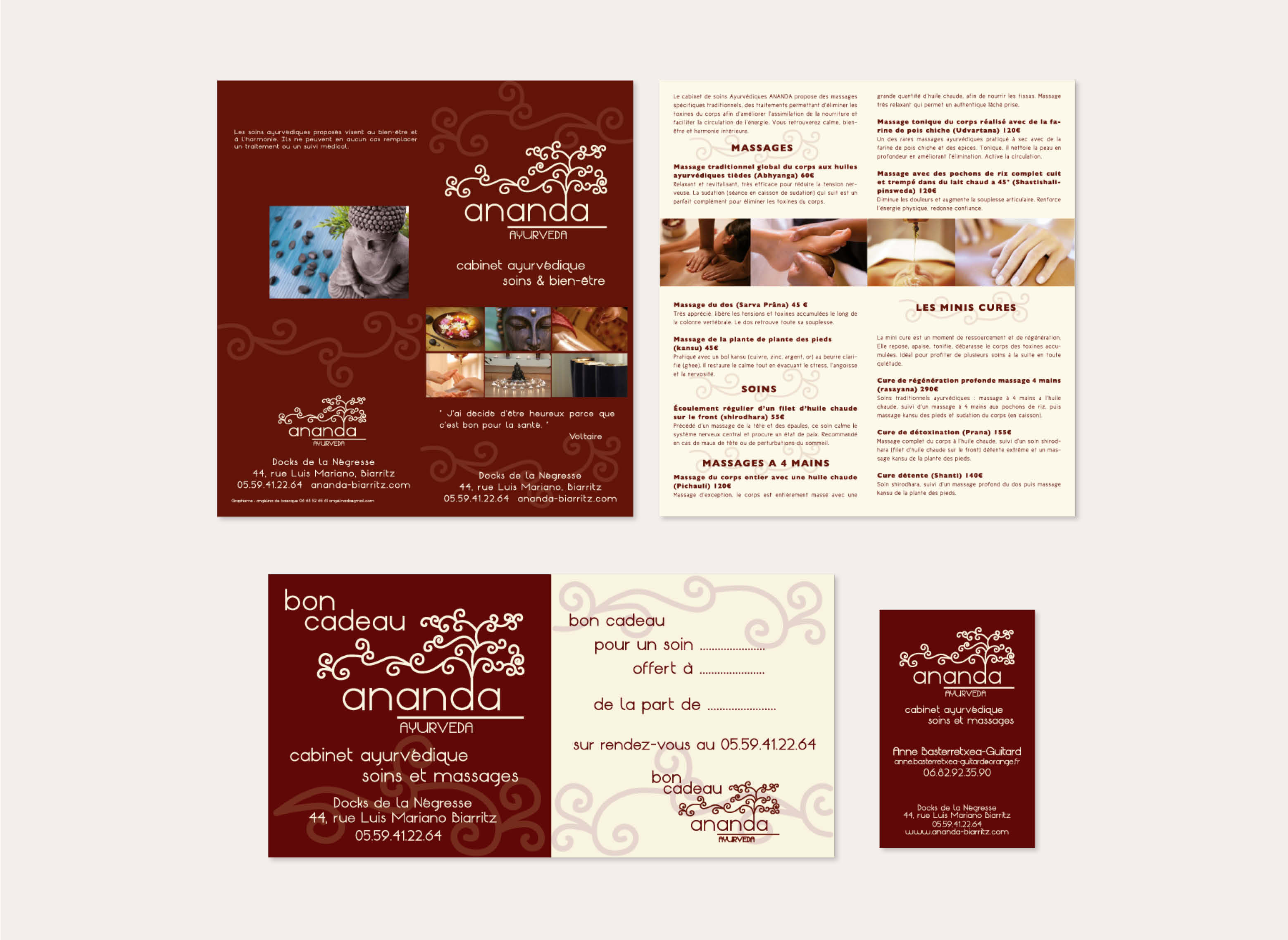 déclinaison charte graphique ayurveda