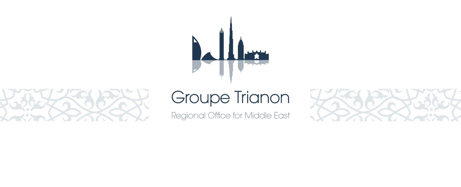 création logo et charte graphique joailler luxe à Dubai Groupe trianon