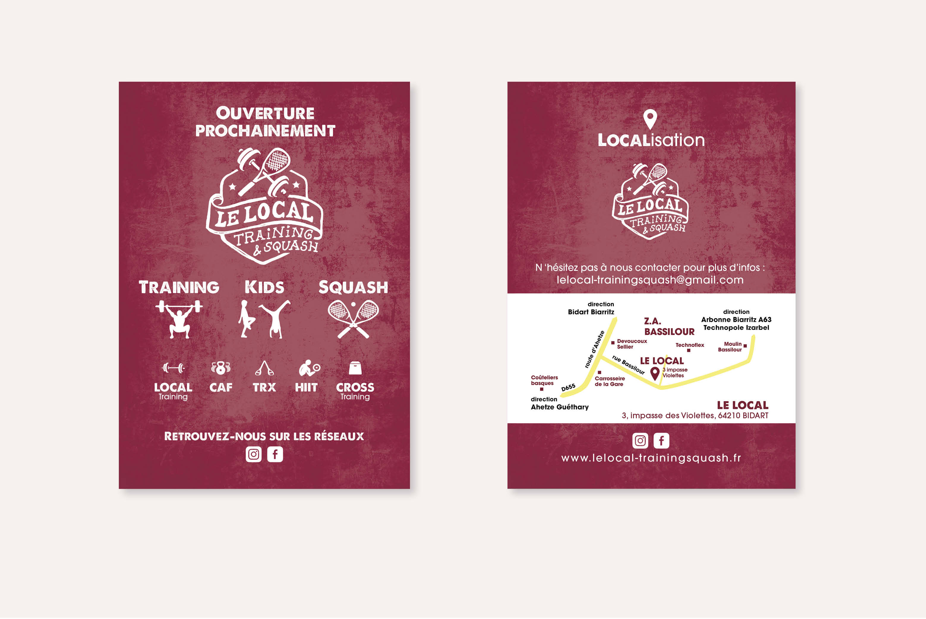 création flyer salle crossfit le local