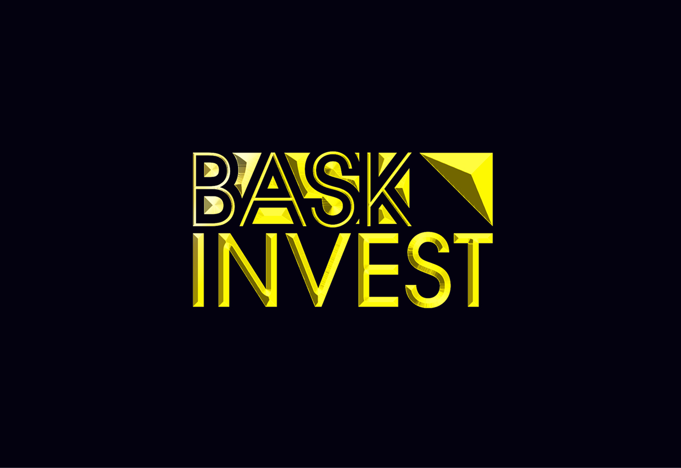 Graphisme création visuel évènement startup Bask Invest